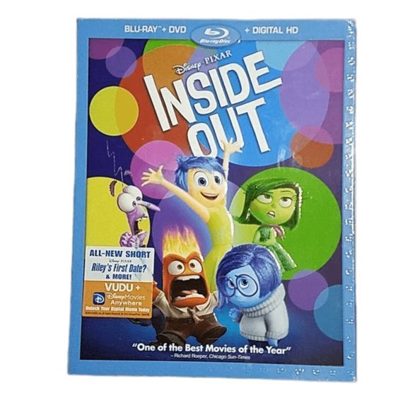 Disney Media Disney Inside Out Animated Movie Dvd And Blu Ray 2